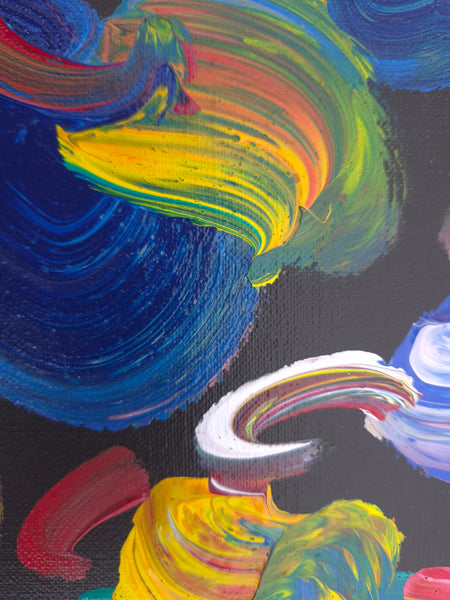 Peter Max, "Roseville Profile" Original 1998 Acrylic on Canvas