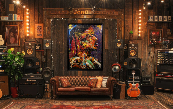 Denny Dent, Reverse Hendrix - Large 69” Original Painting