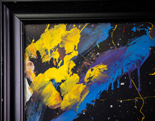 Denny Dent Reverse Hendrix Large 69” Original Painting