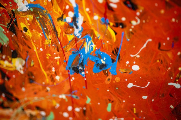 Denny Dent Reverse Hendrix Large 69” Original Painting