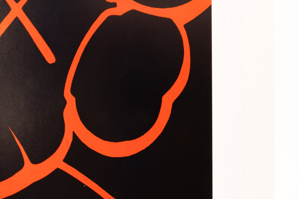 KAWS Untitled Orange Companion Signed Lithograph