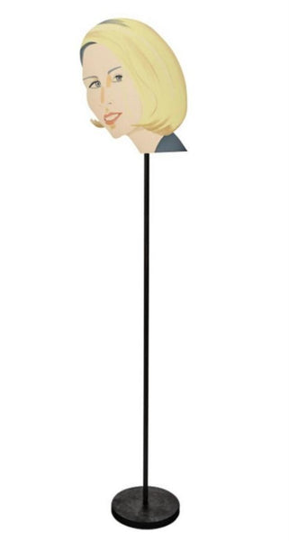 Alex Katz “Jessica” Cutout Edition, Weather Vane Screen-print sculpture on aluminum