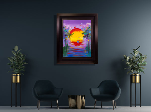 Peter Max, Better World - 40x30 Original Painting with Signature, Studio Number and Documentation