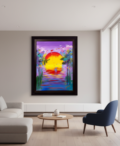 Peter Max, Better World - 40x30 Original Painting with Signature, Studio Number and Documentation
