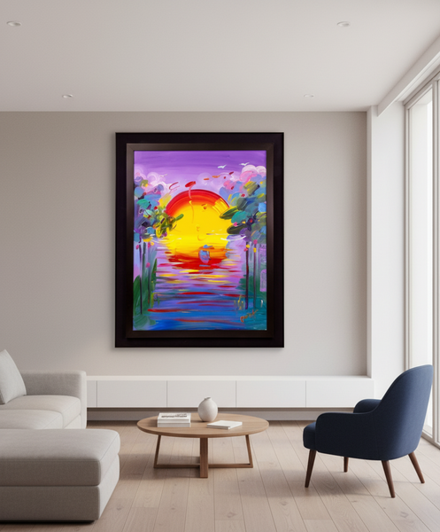 Peter Max, Better World - 40x30 Original Painting with Signature, Studio Number and Documentation