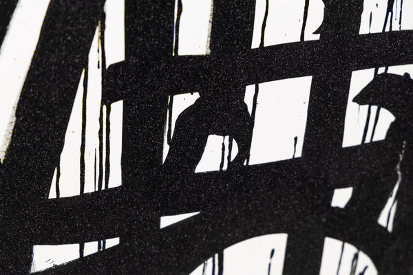 RETNA Original Painting 60" x 48" w/ Original Gallery Sale Label and COA, 125k Gallery Retail