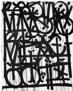 RETNA, original oil and crystalline painting signed on verso and accompanied by a certificate of authenticity.