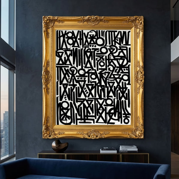 RETNA, original oil and crystalline painting signed on verso and accompanied by a certificate of authenticity.