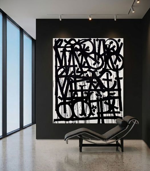 RETNA, original oil and crystalline painting signed on verso and accompanied by a certificate of authenticity.