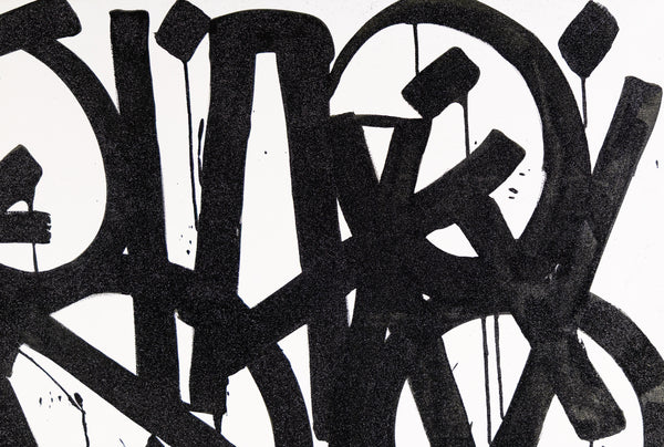 RETNA Original Painting 60" x 48" w/ Original Gallery Sale Label and COA, 125k Gallery Retail