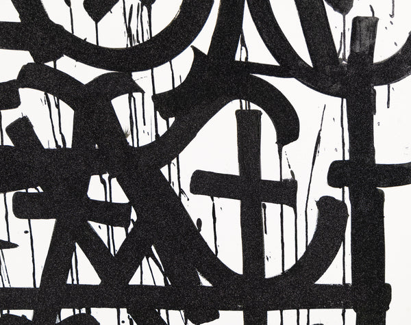 RETNA Original Painting 60" x 48" w/ Original Gallery Sale Label and COA, 125k Gallery Retail