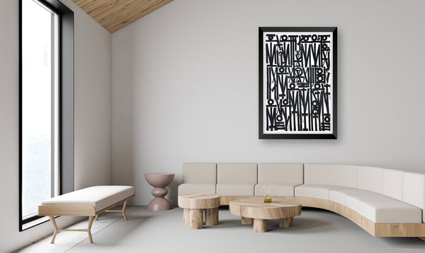 RETNA Even The Heart Skips A Beat 2024 Signed Screenprint Edition of 99