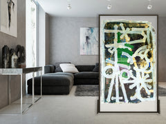 RETNA, Large 6' Dual Sided Original Acrylic Painting w Studio COA