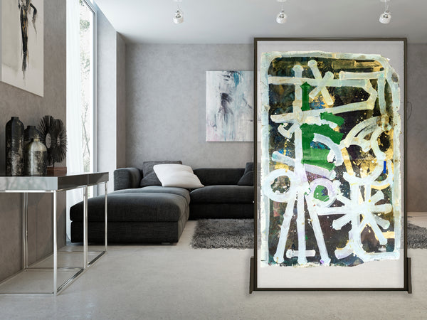 RETNA, Large 6' Dual Sided Original Acrylic Painting w Studio COA