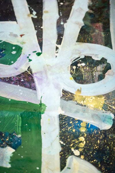 RETNA Large 6' Dual Sided Original Acrylic Painting w Studio COA