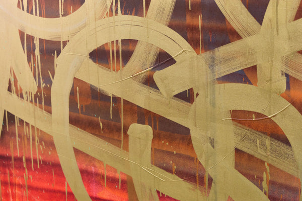 RETNA, Monumental Original 72x60 Inch Painting with Original COA