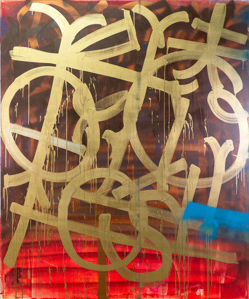 RETNA, Monumental Original 72x60 Inch Painting with Original COA