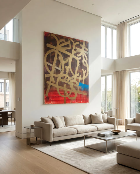 RETNA, Monumental Original 72x60 Inch Painting with Original COA