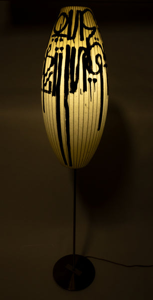 RETNA Original Painting on Lampshade Large 62” Unique Installation