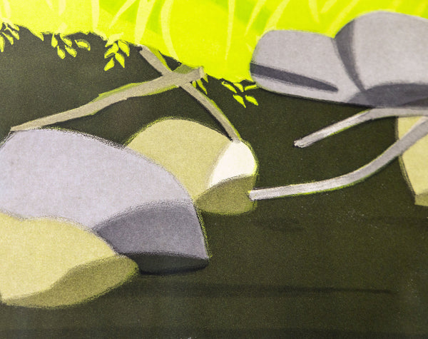 Alex Katz, Black Brook, (1992) aquatint in colors, Publisher's Proof, aside from the edition of 50