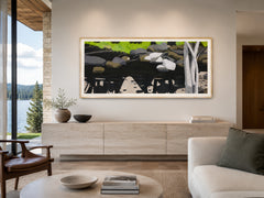 Alex Katz, Black Brook, (1992) aquatint in colors, Publisher's Proof, aside from the edition of 50