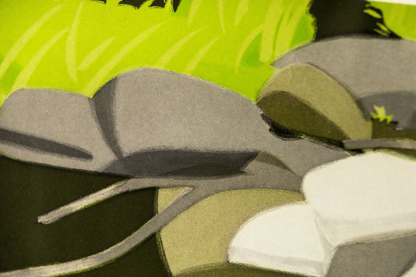 Alex Katz, Black Brook, (1992) aquatint in colors, Publisher's Proof, aside from the edition of 50