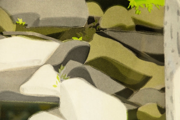 Alex Katz, Black Brook, (1992) aquatint in colors, Publisher's Proof, aside from the edition of 50