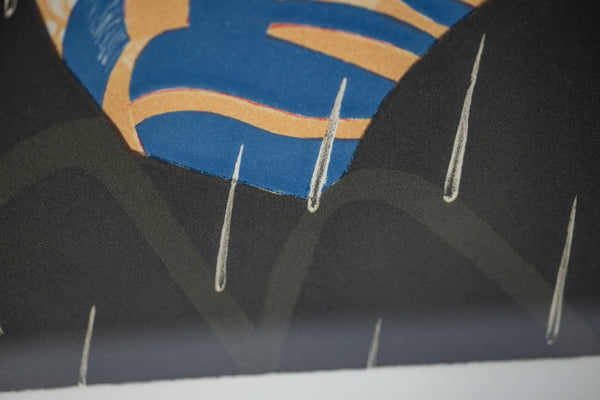 Alex Katz Blue Umbrella 1978 Signed Color Lithograph Edition of 120