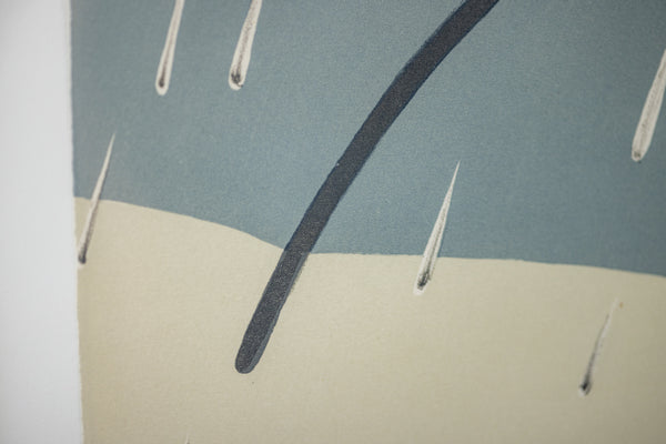 Alex Katz Blue Umbrella 1978 Signed Color Lithograph Edition of 120