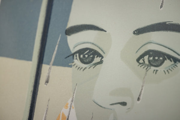 Alex Katz Blue Umbrella 1978 Signed Color Lithograph Edition of 120