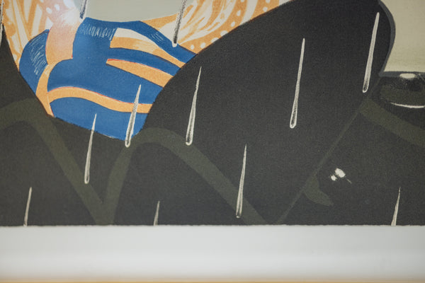 Alex Katz Blue Umbrella 1978 Signed Color Lithograph Edition of 120