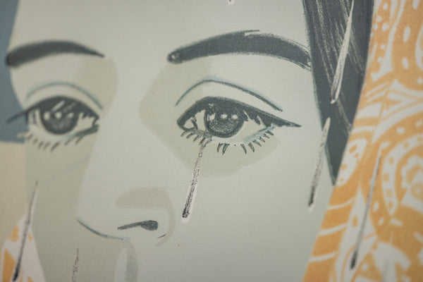 Alex Katz Blue Umbrella 1978 Signed Color Lithograph Edition of 120