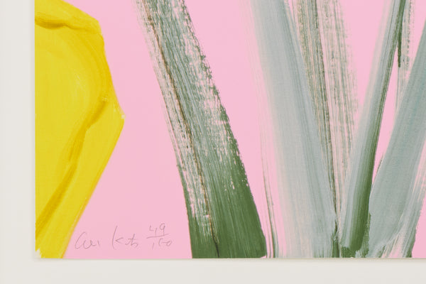 Alex Katz, Yellow Flags, 2020 Signed Edition of 100