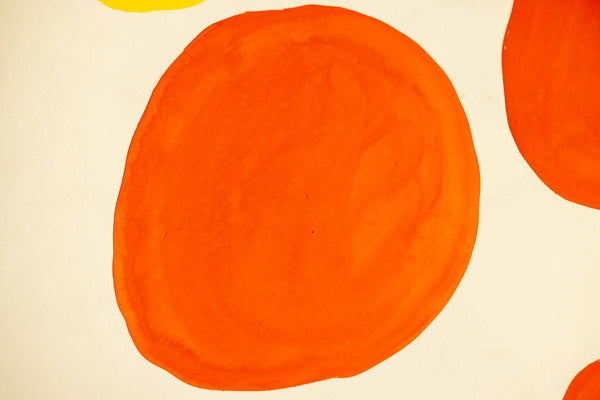 Fair Play (1968) by Alexander Calder is a vibrant gouache and ink on paper measuring 30.75 x 22.75 inches