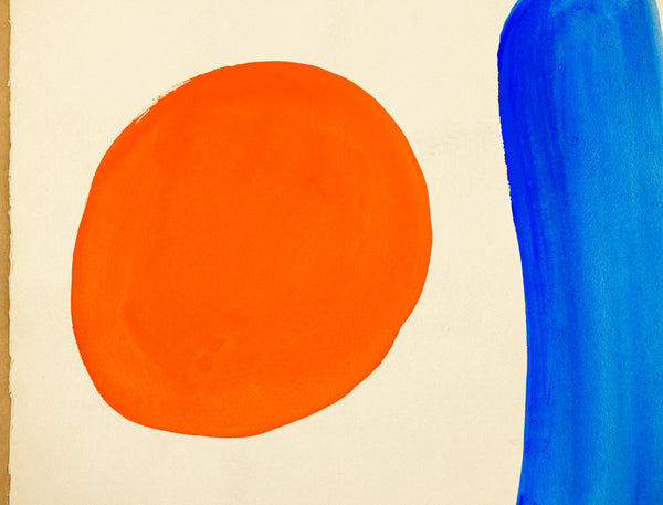 Fair Play (1968) by Alexander Calder is a vibrant gouache and ink on paper measuring 30.75 x 22.75 inches