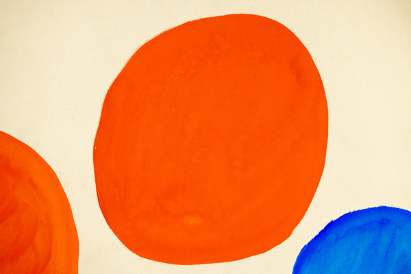 Fair Play (1968) by Alexander Calder is a vibrant gouache and ink on paper measuring 30.75 x 22.75 inches