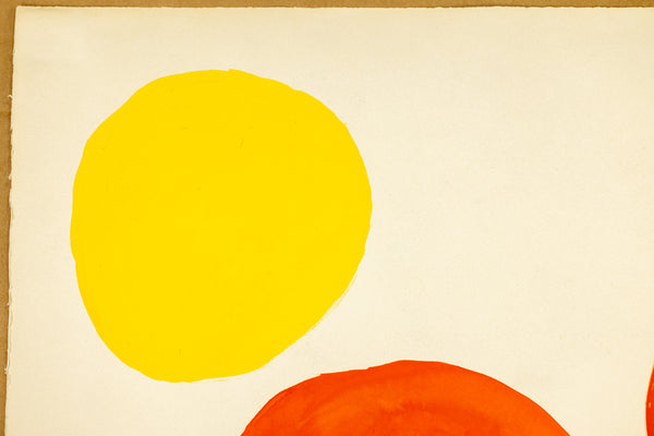 Fair Play (1968) by Alexander Calder is a vibrant gouache and ink on paper measuring 30.75 x 22.75 inches