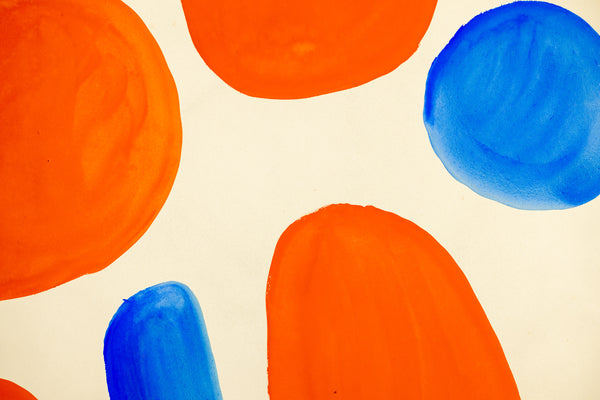 Fair Play (1968) by Alexander Calder is a vibrant gouache and ink on paper measuring 30.75 x 22.75 inches