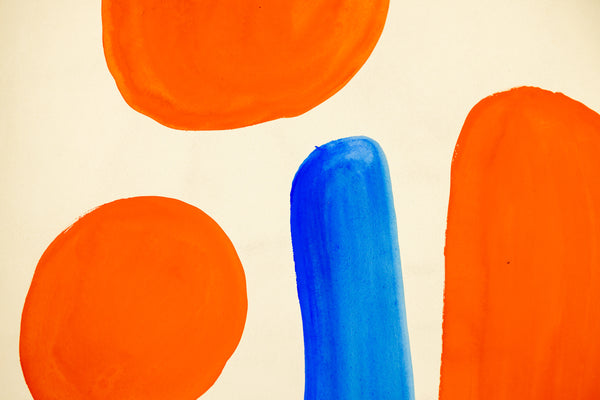 Fair Play (1968) by Alexander Calder is a vibrant gouache and ink on paper measuring 30.75 x 22.75 inches