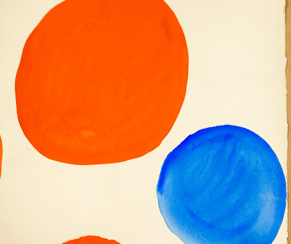 Fair Play (1968) by Alexander Calder is a vibrant gouache and ink on paper measuring 30.75 x 22.75 inches