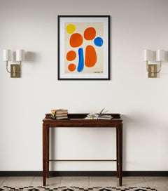 Fair Play (1968) by Alexander Calder is a vibrant gouache and ink on paper measuring 30.75 x 22.75 inches