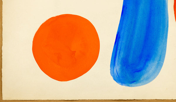 Fair Play (1968) by Alexander Calder is a vibrant gouache and ink on paper measuring 30.75 x 22.75 inches
