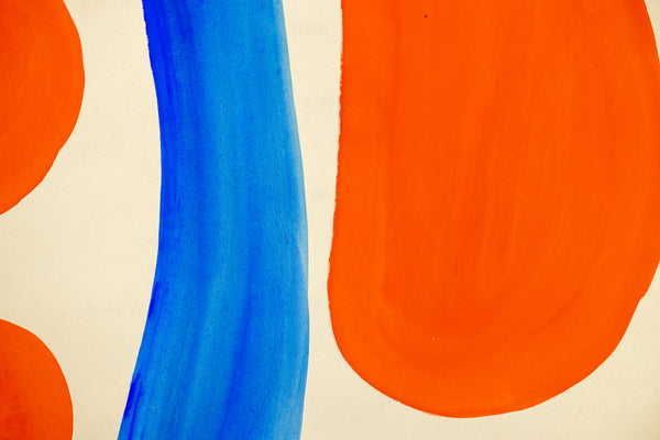 Fair Play (1968) by Alexander Calder is a vibrant gouache and ink on paper measuring 30.75 x 22.75 inches