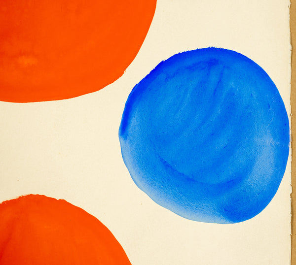 Fair Play (1968) by Alexander Calder is a vibrant gouache and ink on paper measuring 30.75 x 22.75 inches