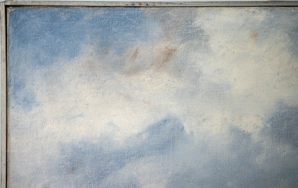 Anne Packard Provincetown Shoreline as Seen From the Harbor 1976 Signed Original Oil on Canvas Painting