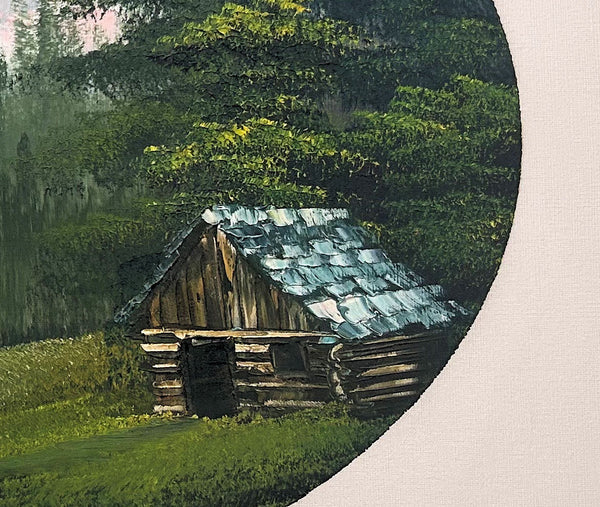 Bob Ross Episode Painting Little Home in the Meadow Season 24, Episode 4 Original w/ Bob Ross Inc COA