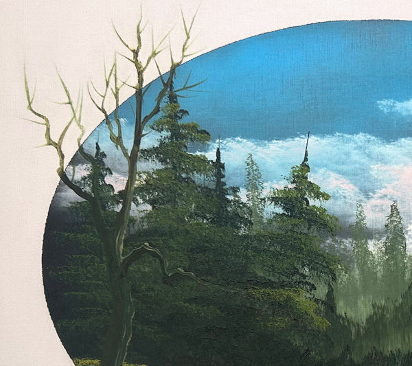 Bob Ross Episode Painting Little Home in the Meadow Season 24, Episode 4 Original w/ Bob Ross Inc COA