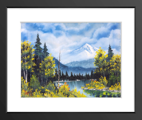 Bob Ross Authentic Signed Original Painting 1981 Morning Mist