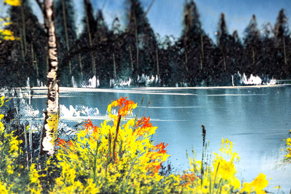 Bob Ross Authentic Signed Original Painting 1981 Morning Mist