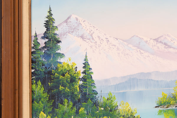 Bob Ross Painting Signed Original Oil on 18x24 Canvas w/ Bob Ross Inc COA